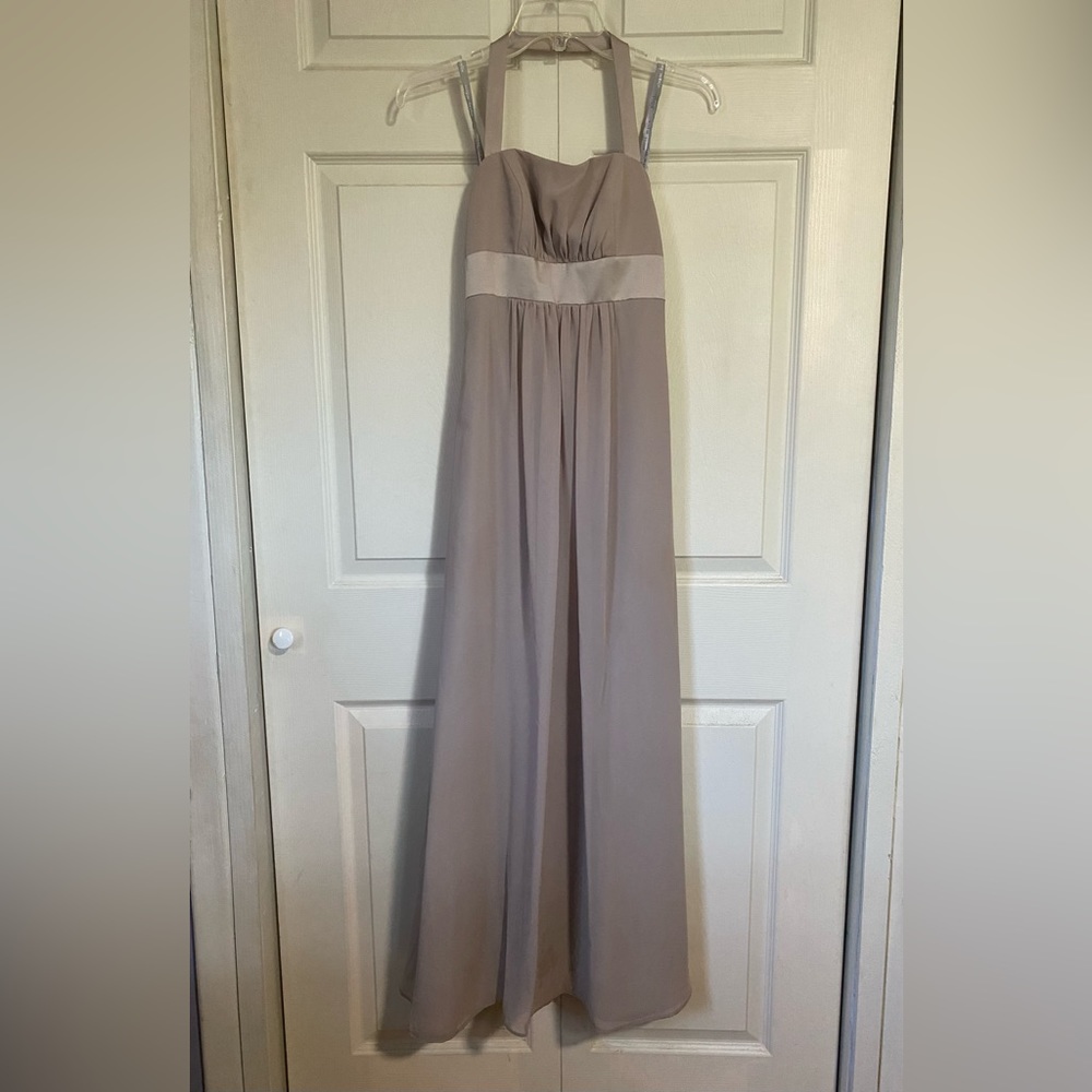 Alfred Angelo Tan Floor-length Bridesmaid Dress